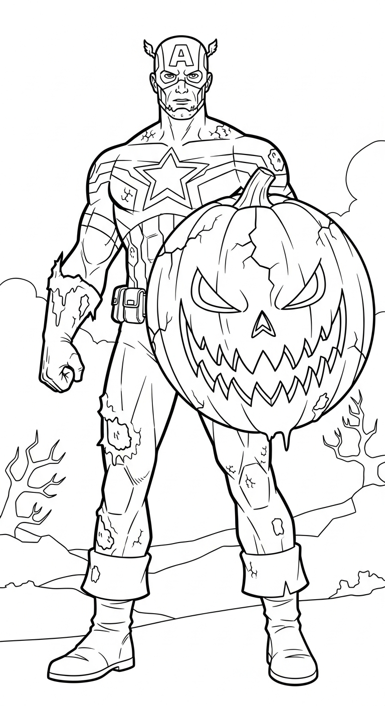 tải tranh tô màu Halloween cho bé