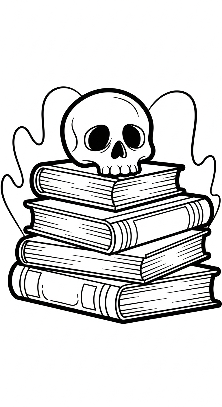 tranh tô màu Halloween cho bé 6 tuổi miễn phí 1