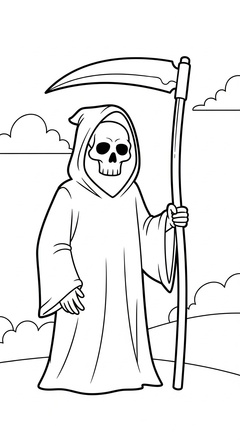 hình tô màu Halloween cho bé 7-8 tuổi