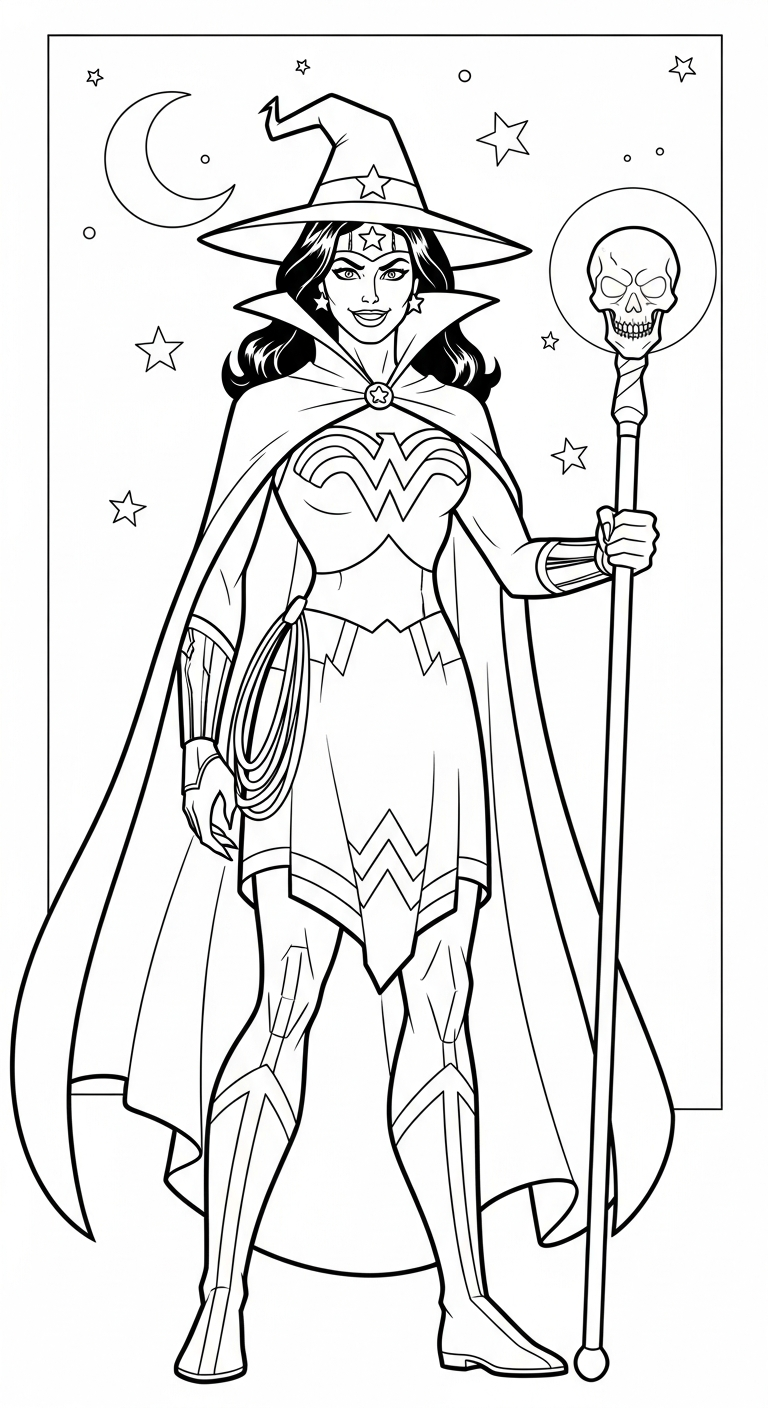 tranh tô màu Halloween cho bé tải miễn phí