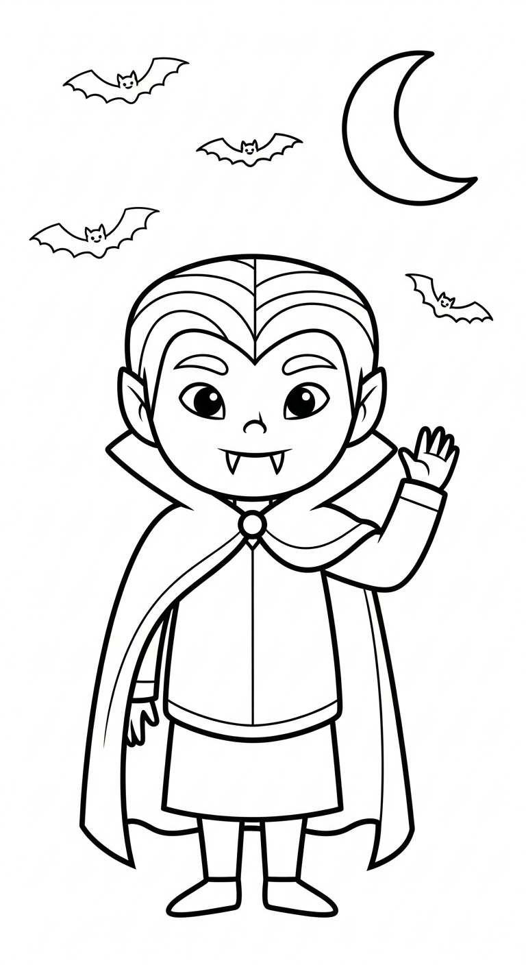 hình tô màu Halloween miễn phí