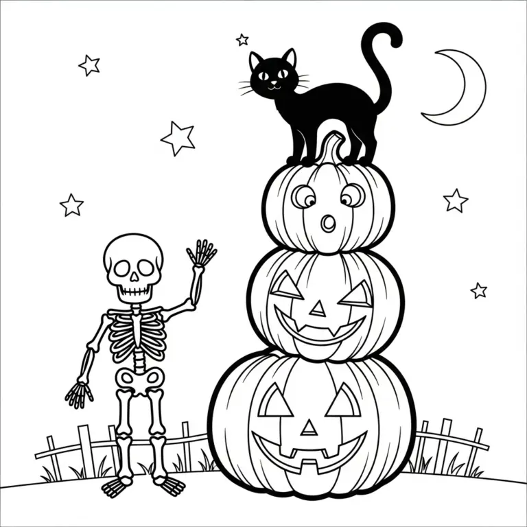 Tranh tô màu Halloween