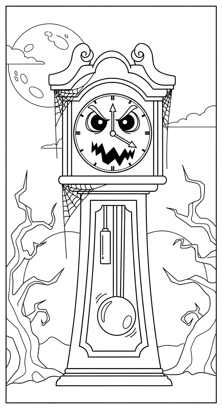 tranh tô màu Halloween cho bé 5 tuổi