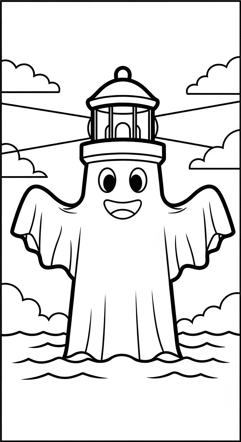 in hình tô màu Halloween cho bé 4 tuổi