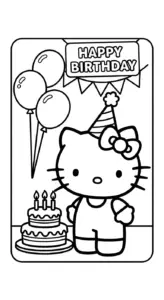 tải tranh tô màu Hello Kitty chất lượng cao