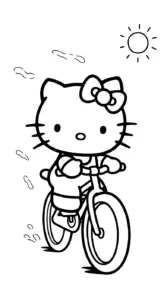 tải hình tô màu Hello Kitty không mất tiền