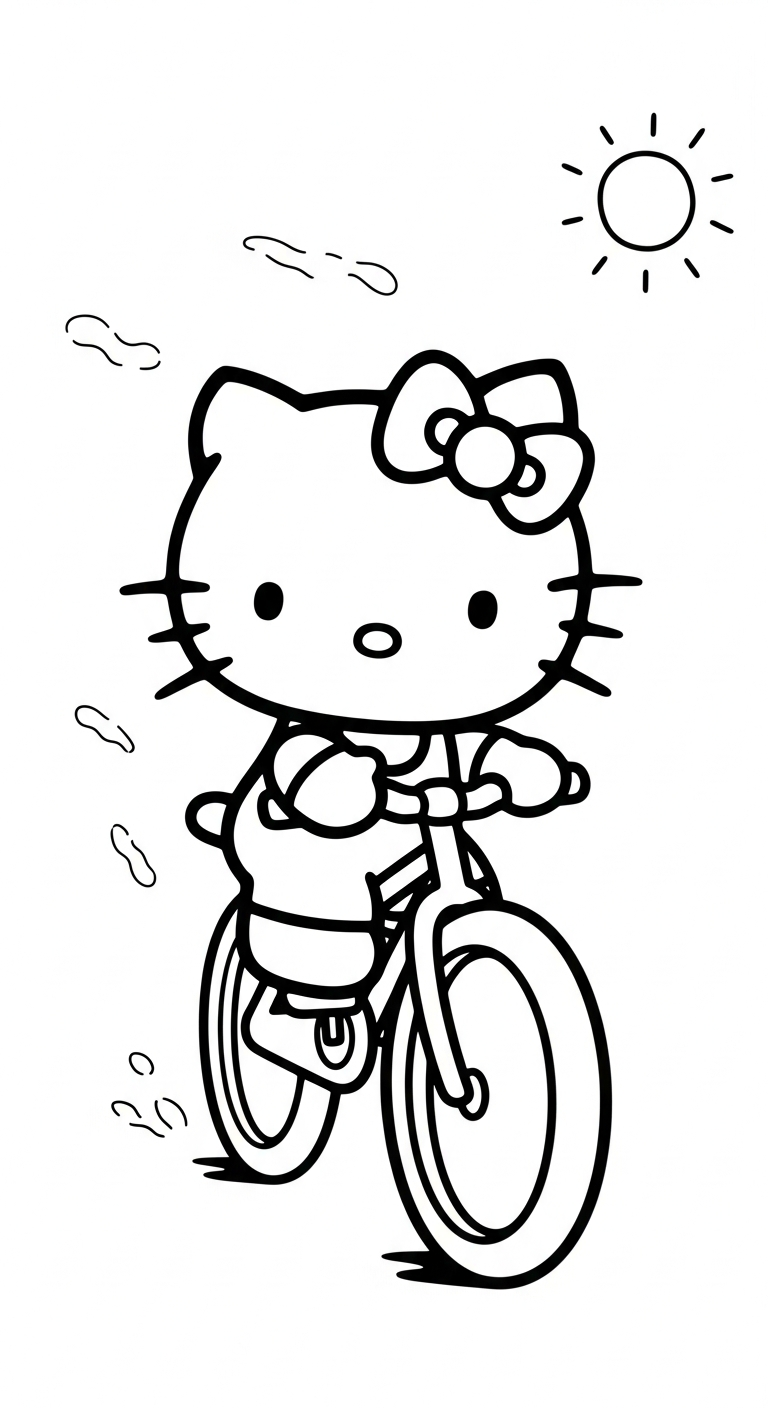 tải hình tô màu Hello Kitty không mất tiền