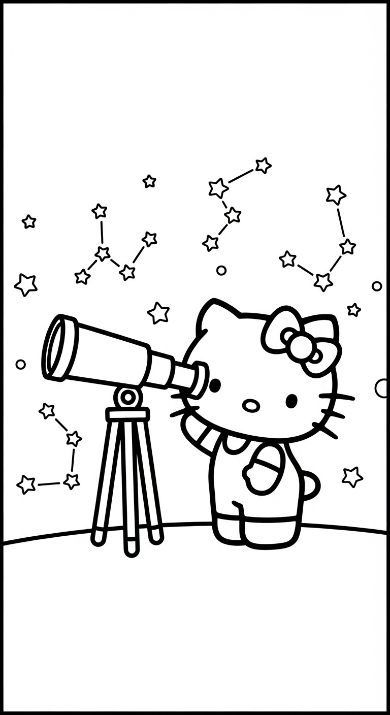 tải tranh tô màu Hello Kitty cho bé 3 tuổi