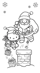 hình tô màu Hello Kitty cho bé