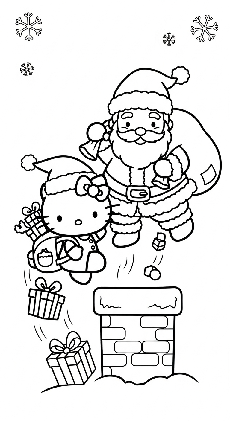 hình tô màu Hello Kitty cho bé