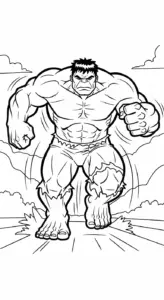 tải tranh tô màu Hulk cho bé miễn phí