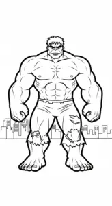 tải tranh tô màu Hulk cho bé 3 tuổi