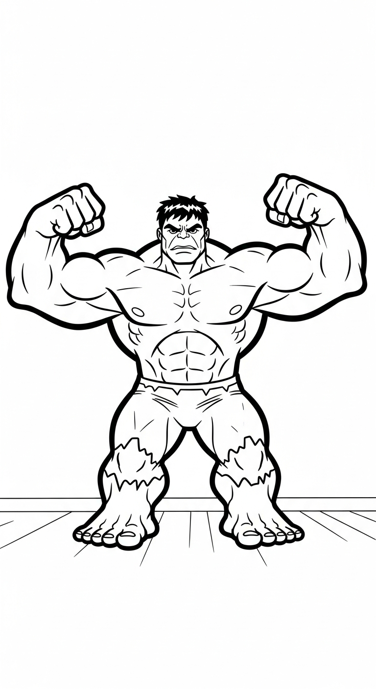 tải tranh tô màu Hulk không mất tiền 2