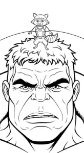 tải hình tô màu Hulk cho bé 8 tuổi