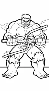 tải tranh tô màu Hulk chất lượng cao