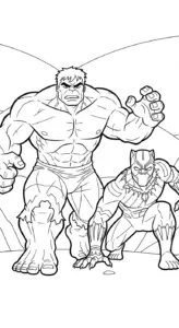 tải tranh tô màu Hulk không mất tiền