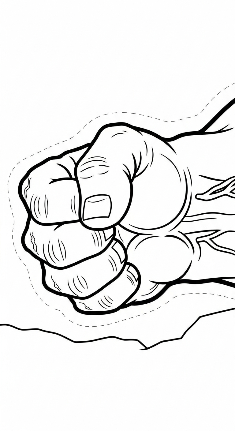 tải hình tô màu Hulk cho bé 6 tuổi