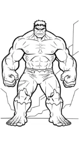 tranh tô màu Hulk cho bé mới nhất