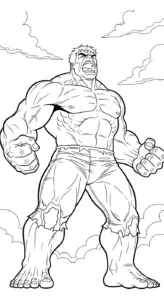 tải hình tô màu Hulk