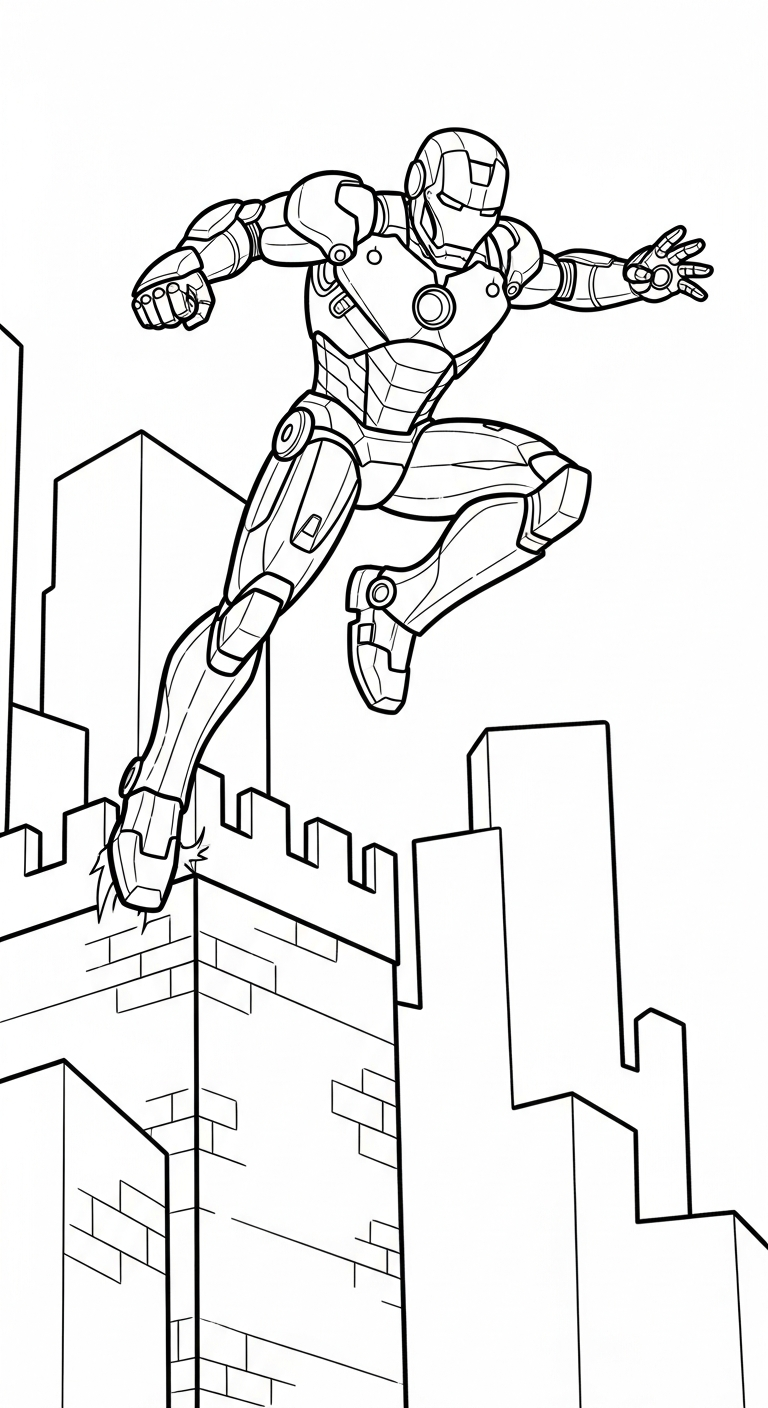 tải hình tô màu Iron Man chất lượng cao