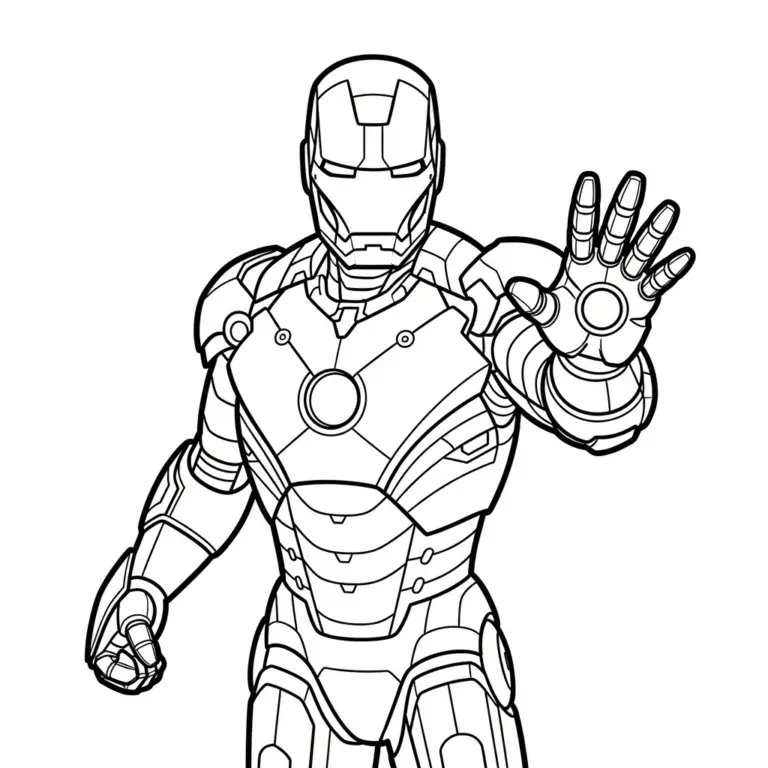 Tranh tô màu Iron Man
