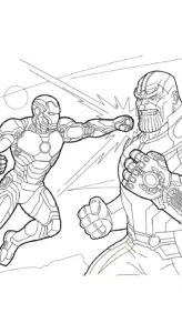 tải file hình tô màu Iron Man