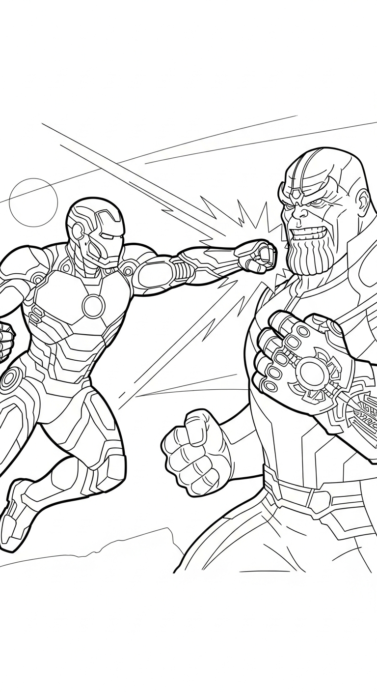 tải file hình tô màu Iron Man