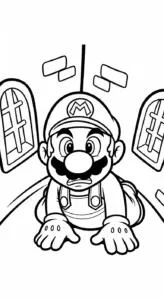 tải tranh tô màu Mario chất lượng cao
