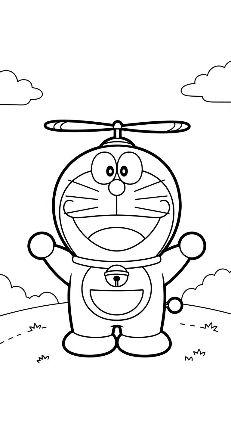 hình tô màu Mèo cho bé 5 tuổi miễn phí 1