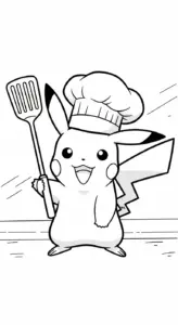 tranh tô màu Pikachu cho bé 7-8 tuổi