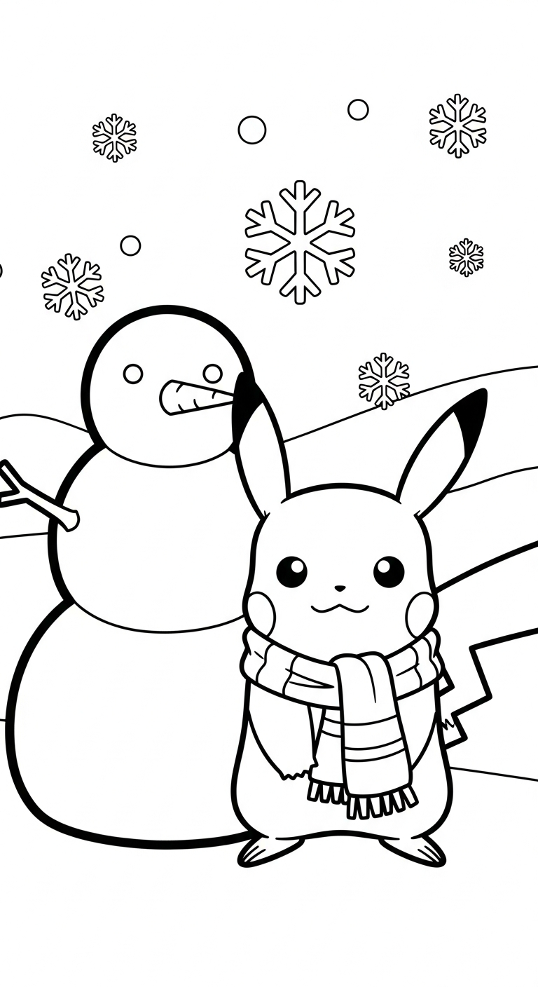 hình tô màu Pikachu cho bé 3 tuổi miễn phí