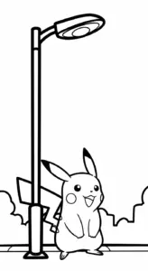 download hình tô màu Pikachu miễn phí