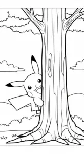 hình tô màu Pikachu cho bé 7 tuổi