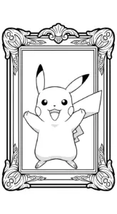 tranh tô màu Pikachu in ngay