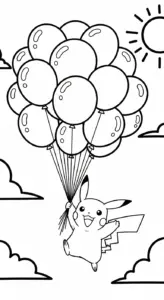 tải tranh tô màu Pikachu chất lượng cao