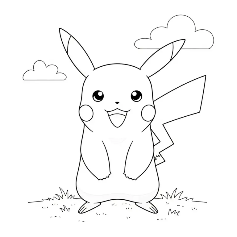 Tranh tô màu Pikachu