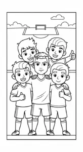 in hình tô màu Ronaldo miễn phí