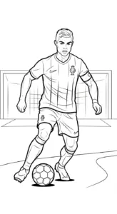tải hình tô màu Ronaldo