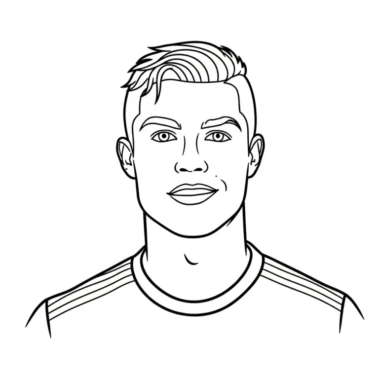 Tranh tô màu Ronaldo