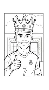 hình tô màu Ronaldo pdf