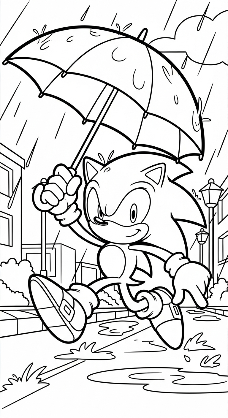 tranh tô màu Sonic pdf