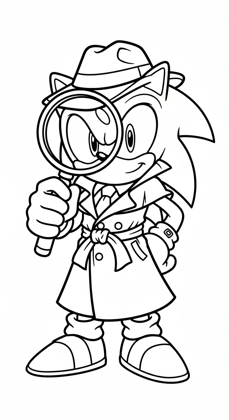 tải hình tô màu Sonic cho bé 5 tuổi