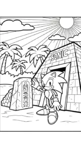 tải tranh tô màu Sonic pdf