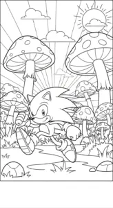 tải tranh tô màu Sonic cho bé 8 tuổi