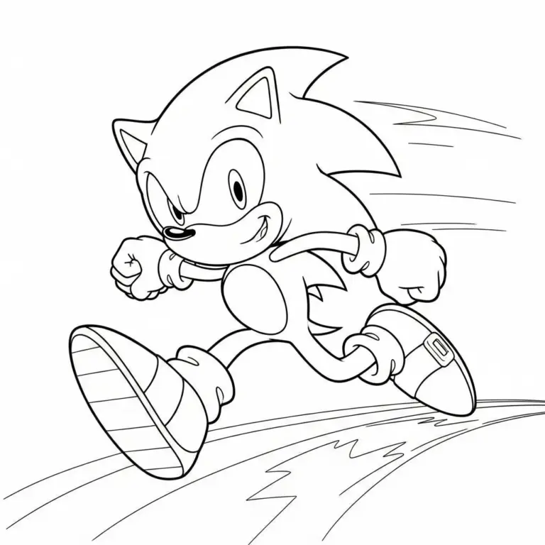 Tranh tô màu Sonic