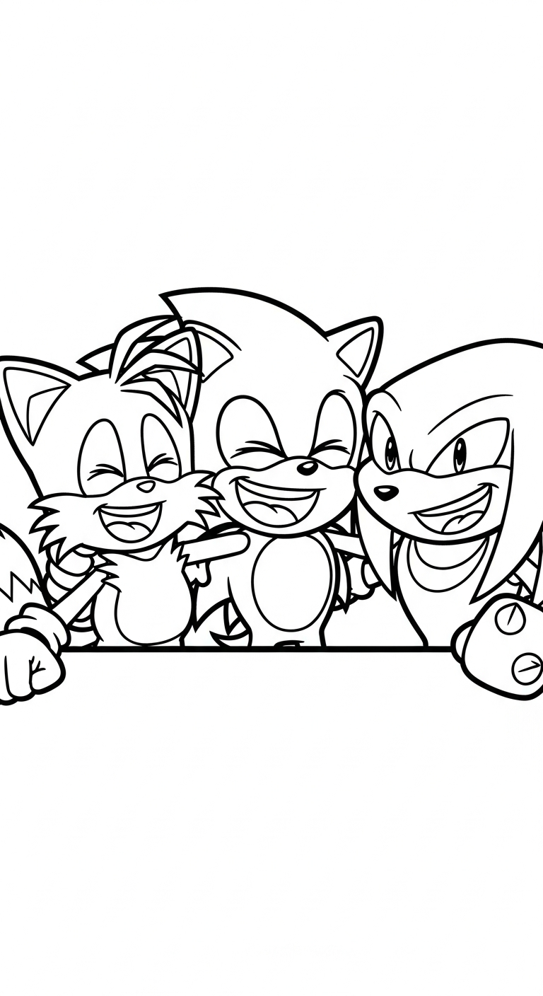 tải hình tô màu Sonic