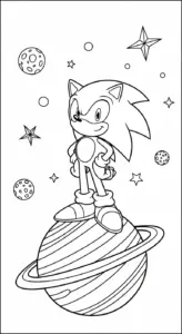 tải tranh tô màu Sonic cho bé 4 tuổi