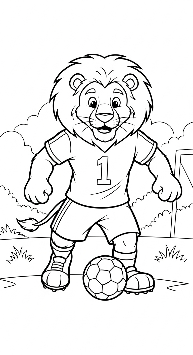 hình tô màu bóng đá cho bé 8 tuổi miễn phí