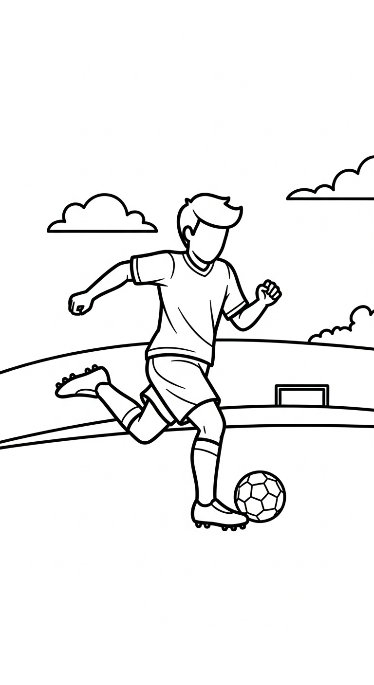 tải tranh tô màu bóng đá cho bé 3 tuổi