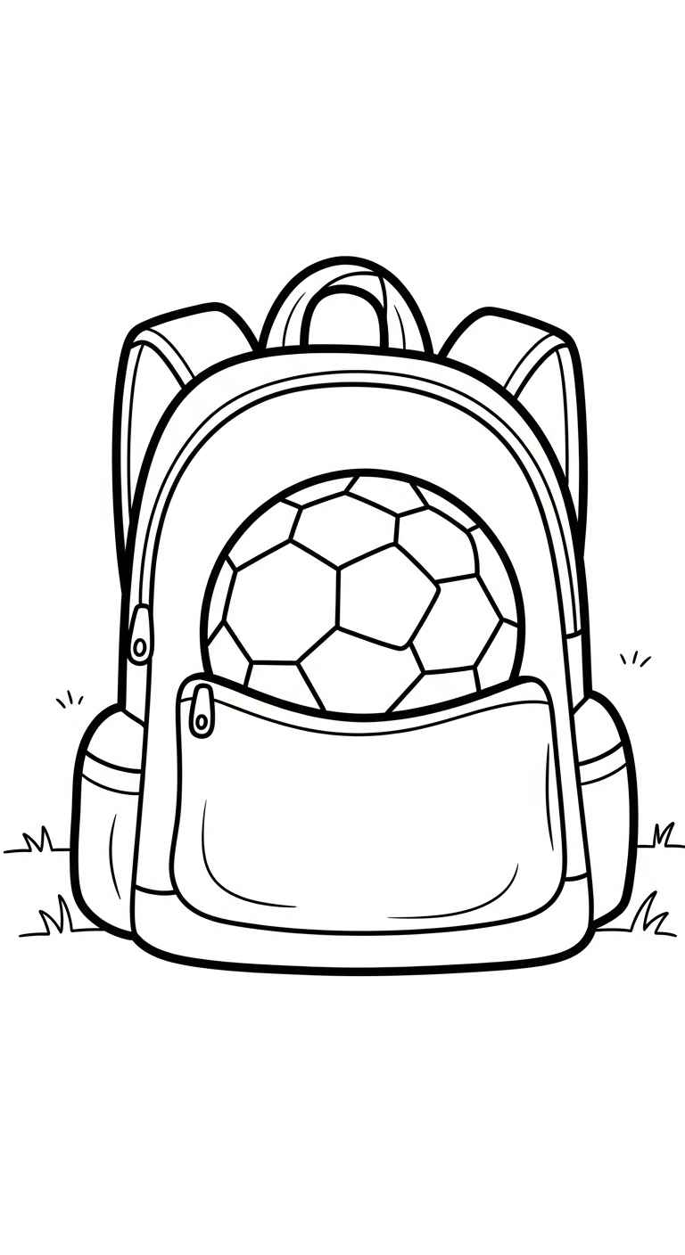 in tranh tô màu bóng đá cho bé